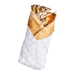 Donair made with fresh in-store made sauces, shaved meat of the cone and crisp veggies wrapped in warm pita!